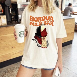 Clockwork Orange T-Shirt Korova Milk Bar Graphic Tee, Alex Delarge Moloko Plus Shirt, Kubrick Fan Gift, Vintage Halloween Tee
