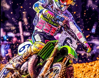 スーパークロスの歴史 写真集「Supercross」モトクロス ジェフ・ワード、モトクロスの伝説、スーパークロスの伝説、収集可能な