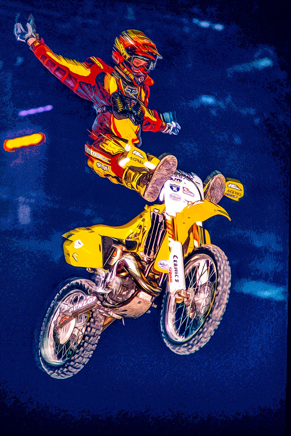 MXS TRAVIS PASTRANA モトクロスフィギア Adventure Force 1:6 Scale