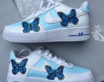 Blue Butterfly Custom Air Force-Adult