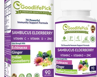 7 gélules de sureau : échinacée, vitamines C, D et zinc