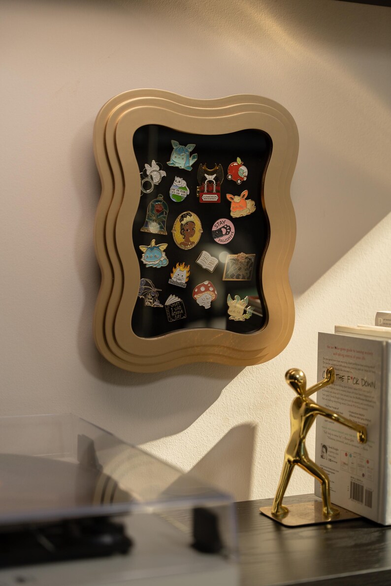 BGRADE DISCOUNTED Gilded Shadow Box Black Insert- Pinstory Pinboard - Etsy
