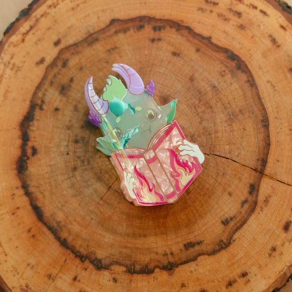 Pince à griffes « Epice pour lecture de dragon » livresques