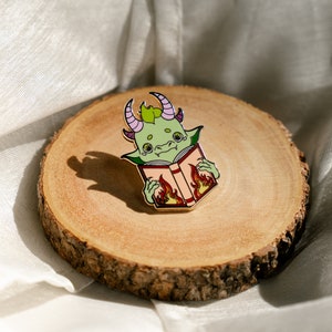 Dragon Reading Spicy Book Enamel Pin