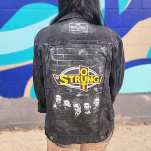 Strung Out Hand Painted Denim Jacket