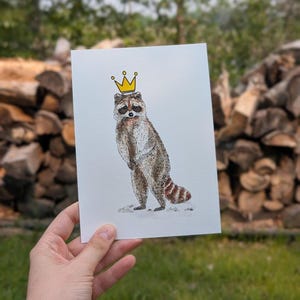 Little King Trash Mouth Print