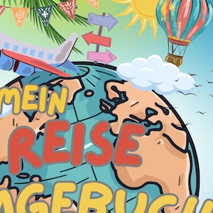 Children's travel diary to print out & color in - creatively capture holiday memories