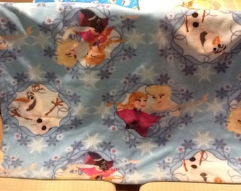 Frozen Fleece and Flannel Baby or Toddler Blanket - Free shipping