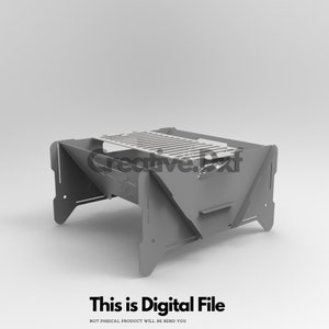 Tragbare Feuerstelle Dxf Datei, bereit zu schneiden, multifunktionales Design