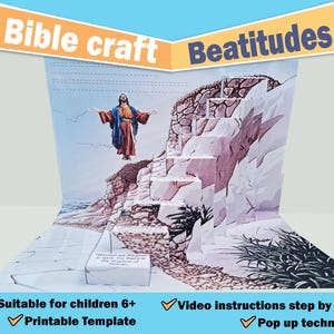 The Beatitudes for Kids Printable | Sunday School lesson | Bible worksheets