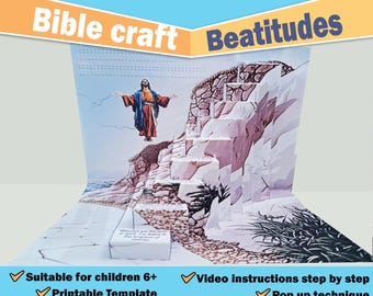 The Beatitudes for Kids Printable | Sunday School lesson | Bible worksheets