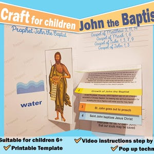Printable John the Baptist Bible Lesson – Fun Church Activities for Children, Bible craft