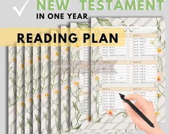 The New Testament in a Year, 52 Week Bible Plan, Weekly Bible Reading ...