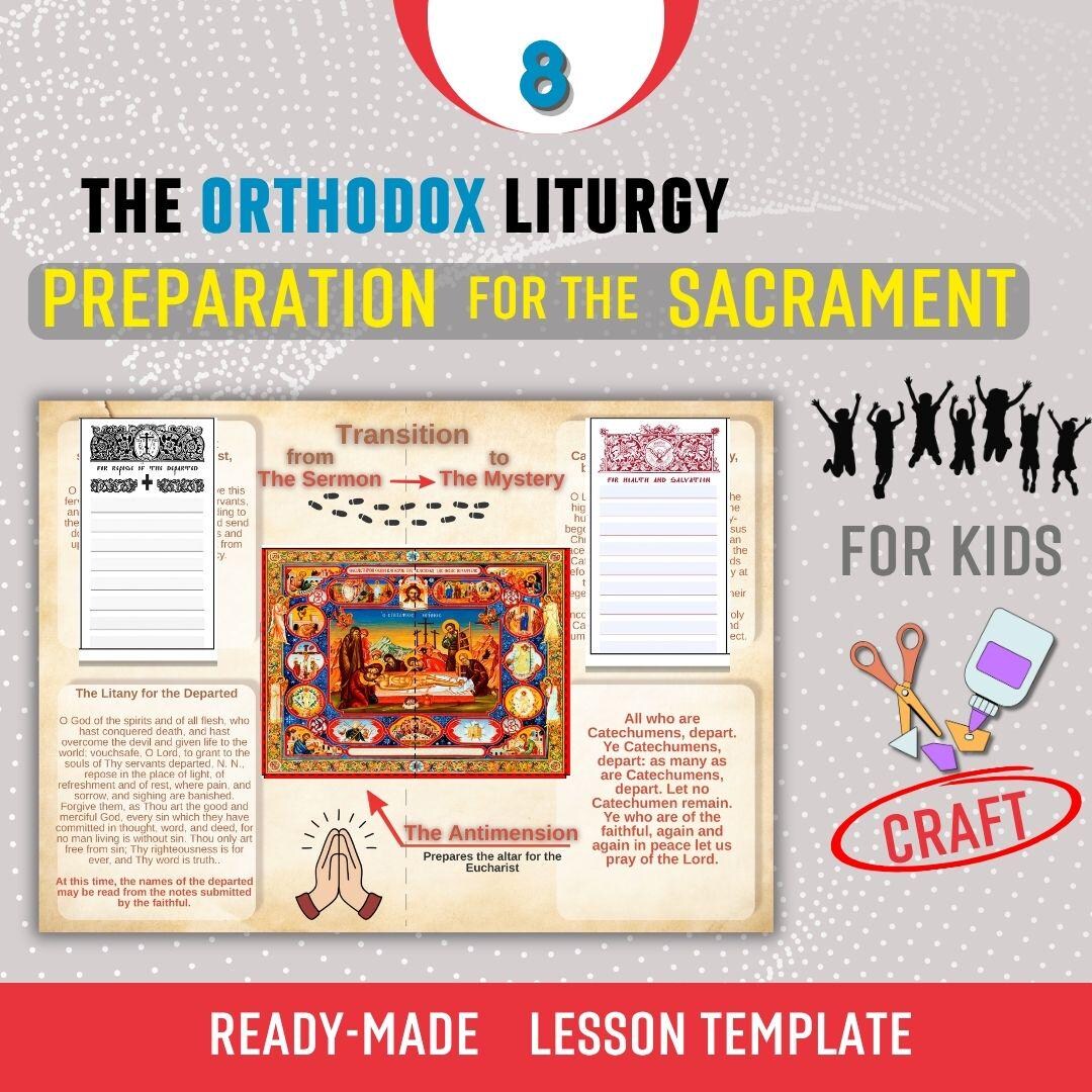 Orthodox Divine Liturgy for KIDS | the Antimension is Unfolded on the ...