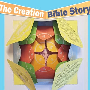 The Creation of the World Sunday school craft - Bible craft for Kids | the 7 days of creation, printable templates for church