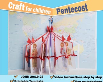 Pentecost Craft for Kids, Sunday School Activity (Digital Download)