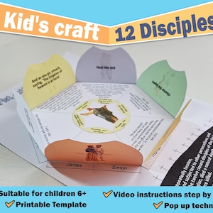12 Disciples | Jesus and His Disciples Kid&#39;s Craft | Bible Craft for Jesus picking Disciples
