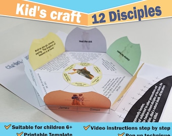 12 Disciples | Jesus and His Disciples Kid&#39;s Craft | Bible Craft for Jesus picking Disciples
