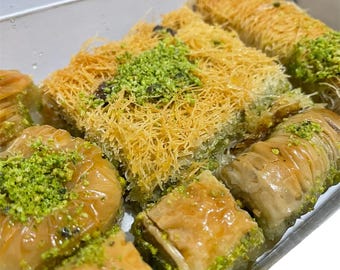 Fresh Handcrafted Assorted Baklava Pistachio Perfect Gift for Special Occasion Authentic Vermicelli Traditional Baklava Turkish Dessert