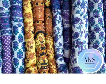 Silk Sari Scrap Bag Traditional Indian Recycled Silk Sari Remnants Wholesale lot Saree Silk Craft Silk Sari Fabric Journals Book Making Doll
