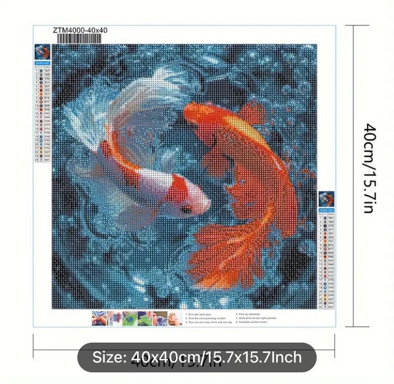 Fisch 5d Diy Diamond Painting Diamant Malerei Set MJ8103 main image 1