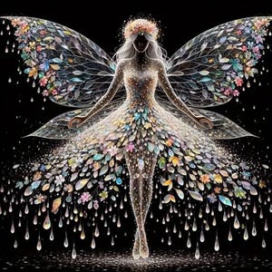 Engel Fee met Vleugels 5D DIY Diamant Schilderen Kits Volledige Canvas Strass Borduurwerk Crystal Art Kit by Numbers Vlinder Feeën Craft