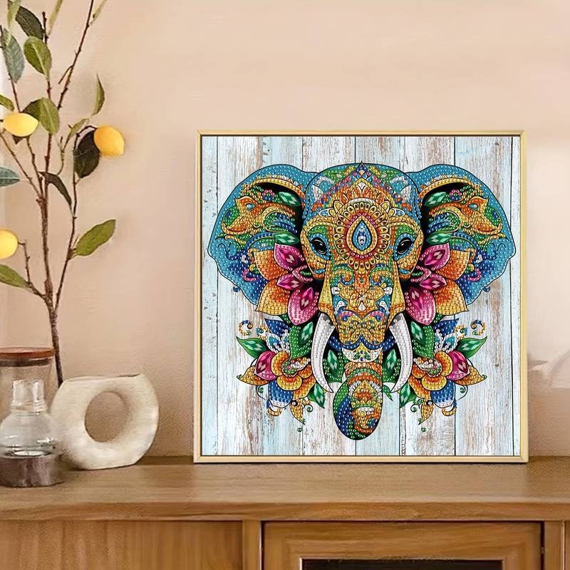 Instarry Kit Diamond Painting 5D Fai Da Te Elefante 60x40 Cm - Quadro Moderno Con Tela HD - 4
