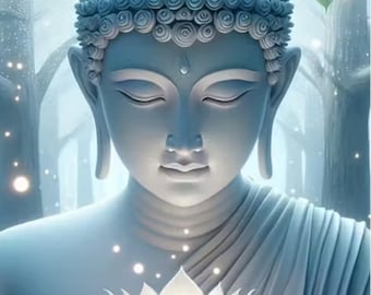 Buddha 5D DIY Diamond Art Painting Kits Full Canvas Rhinestone Embroidery Bodhi Tree Leaves Crystal Craft by Numbers Diamond Art