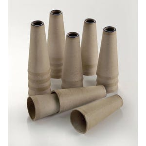 15 conos de cartón grandes, conos para manualidades, conos vacíos, perfectos para conos de manualidades para árboles de Navidad, manualidades para niños, cono de hilo de cartón marrón grueso