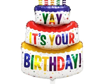 It’s Your Birthday Foil Balloon For Kids Happy Birthday Party Baby Shower Cake Balloon Decoration Celebration Aluminum Foil Balloons Cartoon