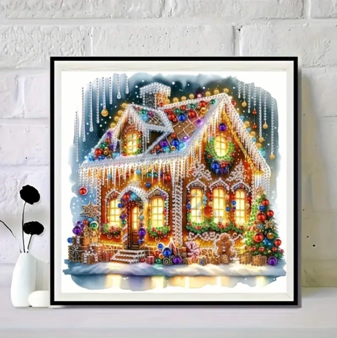 Gingerbread House 5D DIY Diamond Art Painting Kits Full Canvas ...