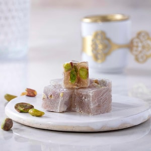 Double Roasted Pistachio Turkish Delight Lokum Top Quality Turkish Delight Flavours Vegan Handcrafted Perfect Gift for Special Occasions