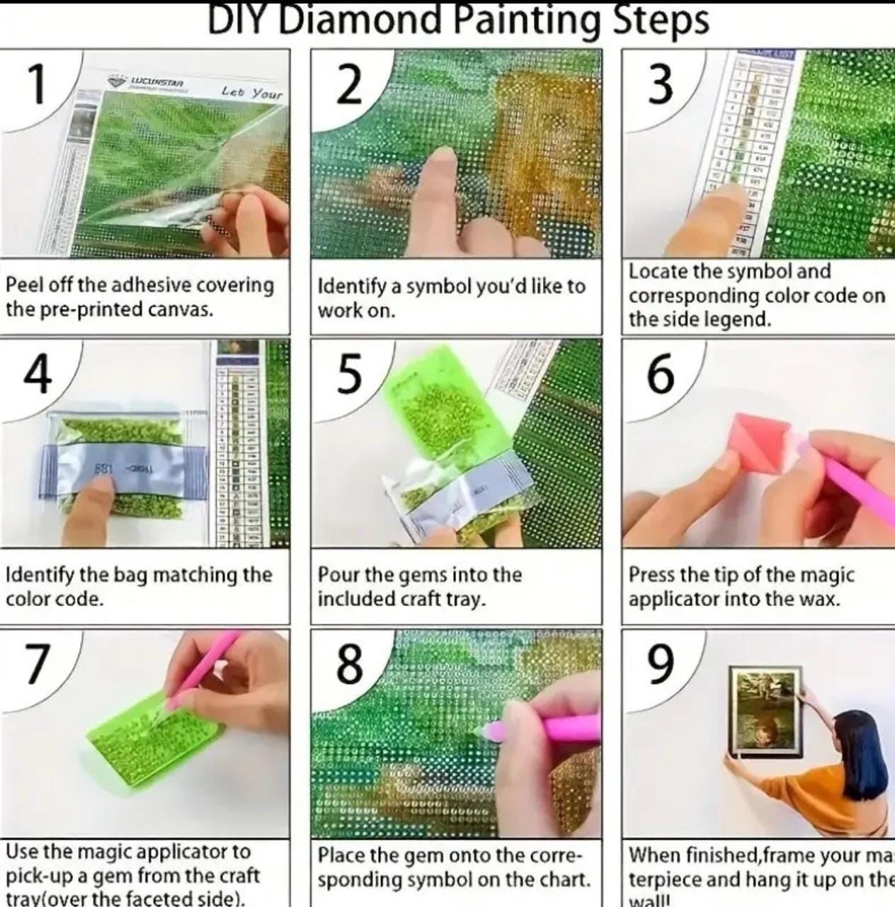 Vintage House Garden DIY Diamond Art Painting Kits Full Canvas Square ...