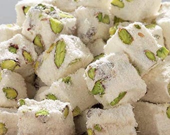 Pasha con pistacho tostado doble Lokum Delicia turca Sabores de delicias turcas de primera calidad Hecho a mano Regalo perfecto para ocasiones especiales