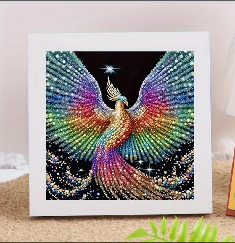 Multicoloured Peacock 5D DIY Diamond Art Painting Kits Full Canvas ...