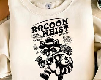 Racoon Hiest Png, Thief Maker Racoon Png, Sarcastic Racoon Png, Thief Panda Png, Vintage Racoon Png, Funny Racoon Tshirt Png, Sassy Raccoon
