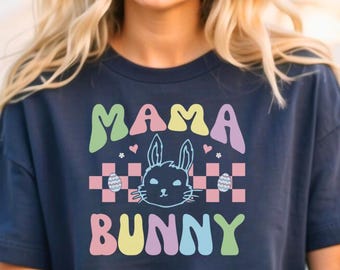 Easter Mama Png, Mama Bunny Png, Retro Easter Mama Png, Easter Bunny Png, Groovy Mom Easter Png, Bunny Mama Png, Easter Sublimation Design