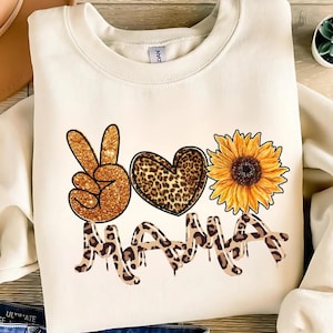 Mama Glitter Png, Mama Heart Png, Mama Sunflower Png, Mama Tshirt Png, Mom Love Png, Cheetah Print Mama Png, Mama Trendy Png, Glitter Mom