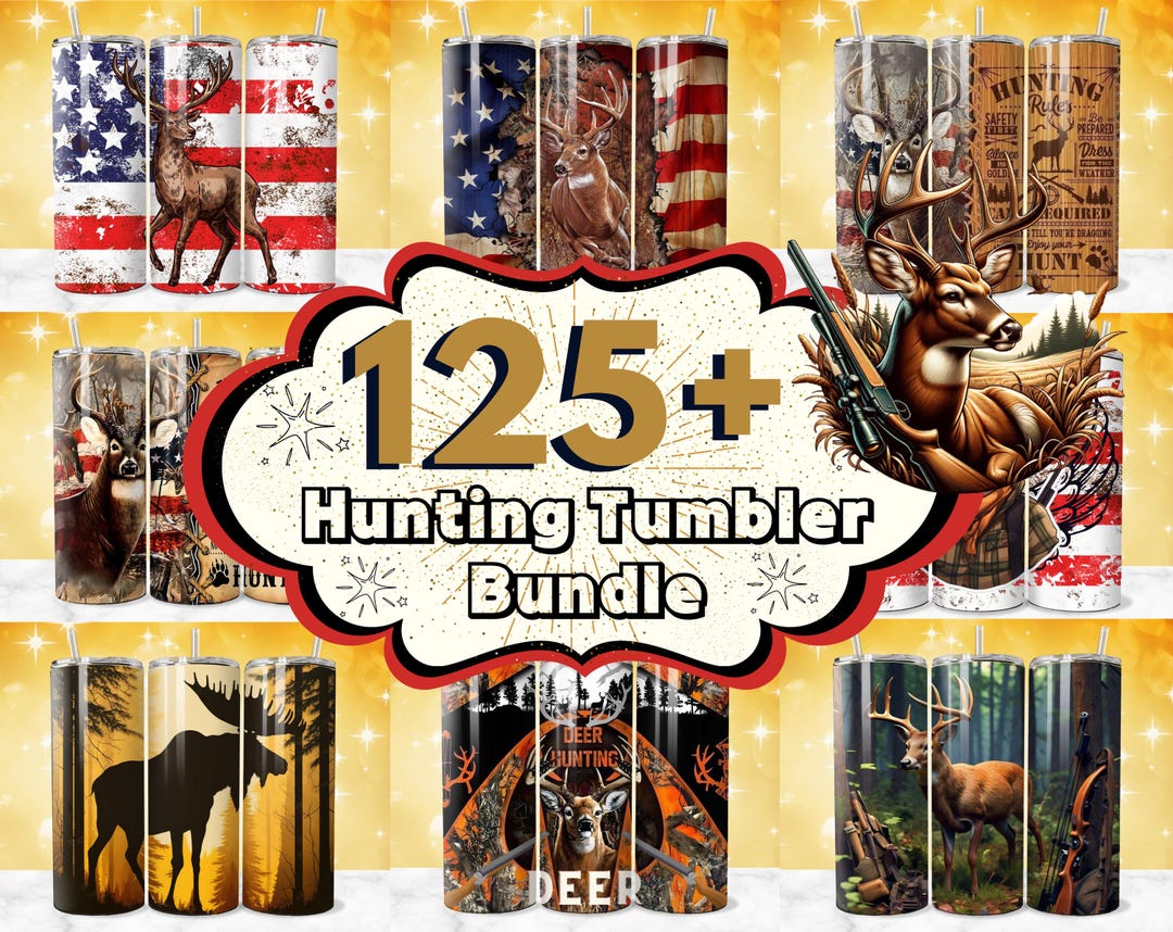 125+ Hunting Tumbler Wrap Designs, Hunting Life 20oz Skinny Tumbler ...