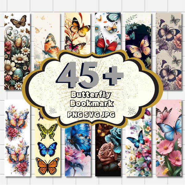 Butterfly Bookmarks - Etsy