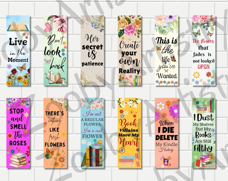 700 + Bookmark Mega Bundle, Bookmark Sublimation Designs, Bookmark Svg, Printable Bookmark, Bookmark PNG, Bookmark Designs, Floral Bookmark image 7