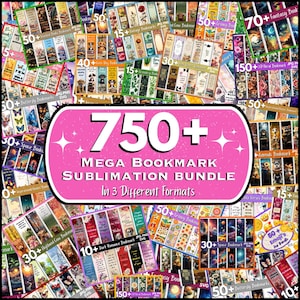 750 + Bookmark Mega Bundle, Bookmark Sublimation Designs, Bookmark Svg, Printable Bookmark, Bookmark PNG, Bookmark Designs, Floral Bookmark