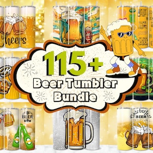 115 + Beer Tumbler Bundle, Beer Lover Tumbler Wrap, Beer Tumbler PNG, Beer Life Wrap, 20oz Beer Sublimation Design, Beer Tumbler Wrap PNG
