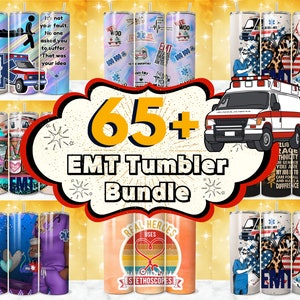 Puede incluir: Una colección de más de 65 vasos coloridos con diseños de EMT, que incluyen un estetoscopio, una ambulancia y un primer respondedor. Los vasos son perfectos para EMT, paramédicos y otros profesionales de la salud.