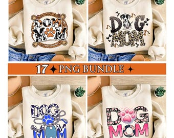 17+ Dog Mom Png Bundle, Dog Mom Social Club Png, Sublimation Design, Life Is Better With A Dog Png, Paw Png, Dog Trendy Png, Pet T-Shirt PNG