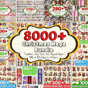 8000 + Mega Christmas Sublimation Bundle, Christmas Ornaments, Christmas Png Bundle, Christmas Tumbler Bundle, Christmas Mug, Christmas Svg