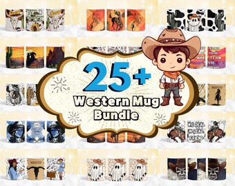 25 + Western Mug Wrap, Cow Boy Mug Wrap, Horse Riding Mug, Rodeo Coffee Mug Wrap, 11oz & 15oz Mug Sublimation Design, Cow Girl Coffee Mug