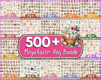 500 + Easter Png Bundle, Easter Tshirt Designs, Easter Bunny Png, Easter Svg, Easter Peeps Png, Trendy Easter Png, Easter Chrisitian Png