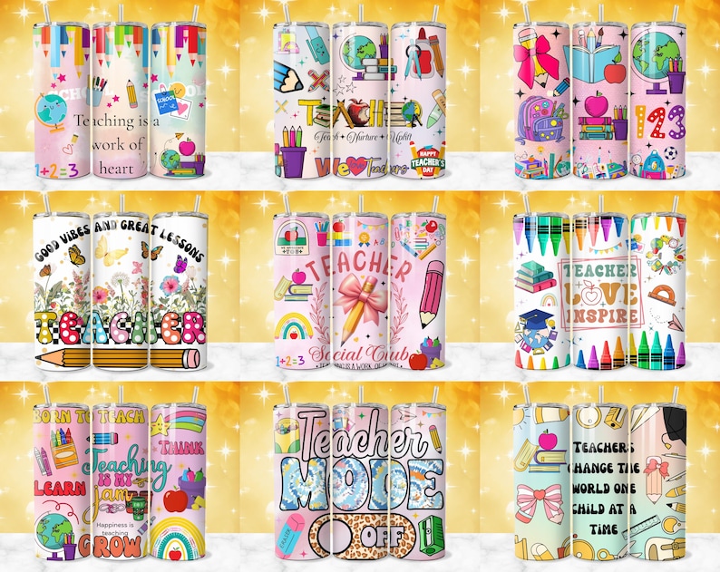 490+ Teacher Tumbler Wrap, 20oz Teacher Sublimation Designs, Teacher Affirmations, Teacher Life Tumbler, Teacher Nutrition Facts,Teacher PNG image 2