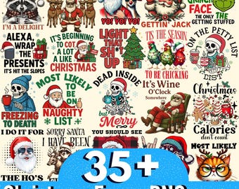 35 + Christmas Funny Png Bundle, Christmas Sarcastic PNG, Sarcasm Christmas png, Funny Christmas Png, Christmas Png Design, Christmas Png